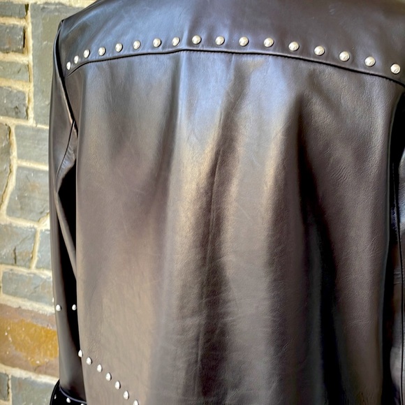 Helmet Lang Leather Studded Jacket - Picture 9 of 15